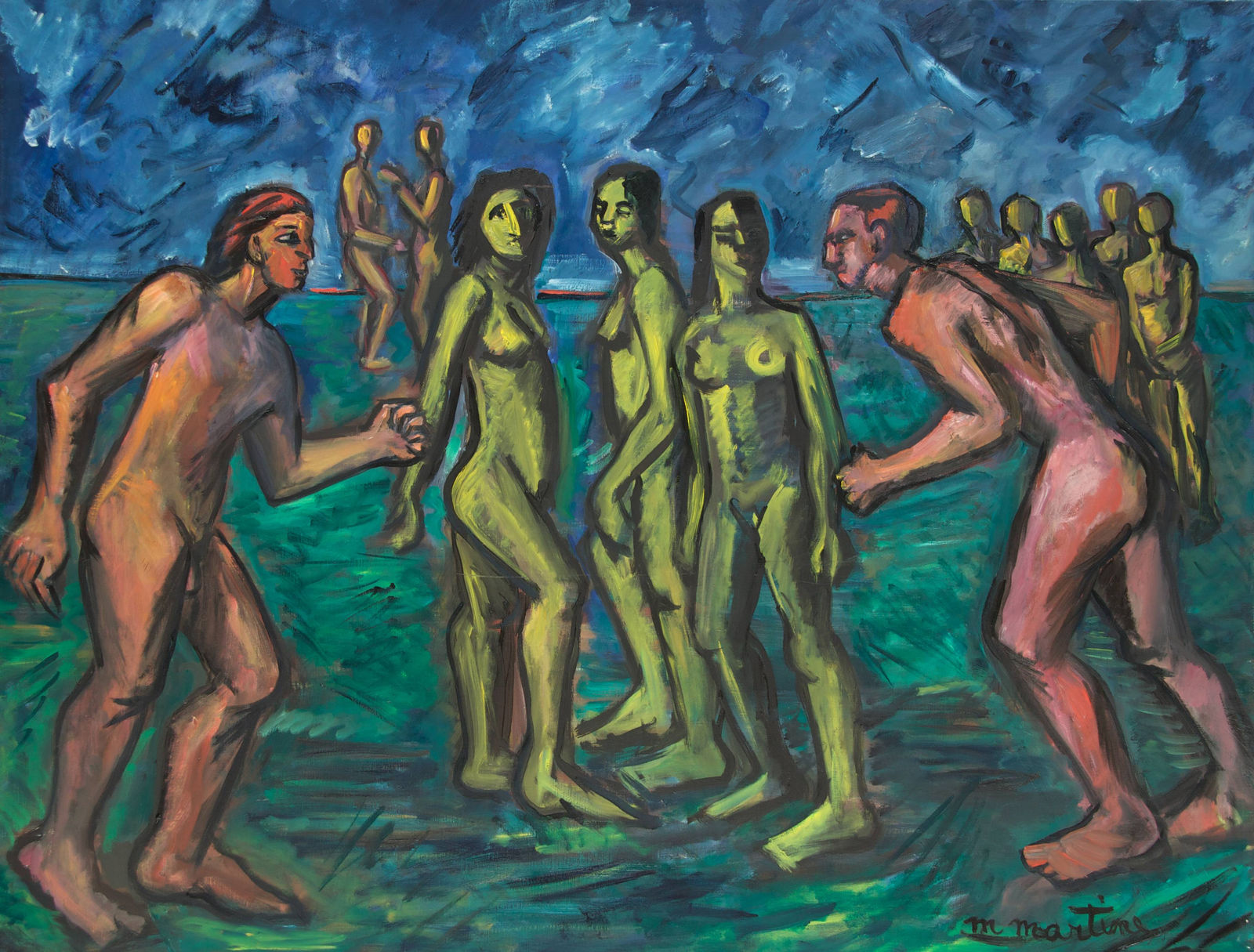 Martine Martine, Le Combat devant les femmes jaunes, 1993