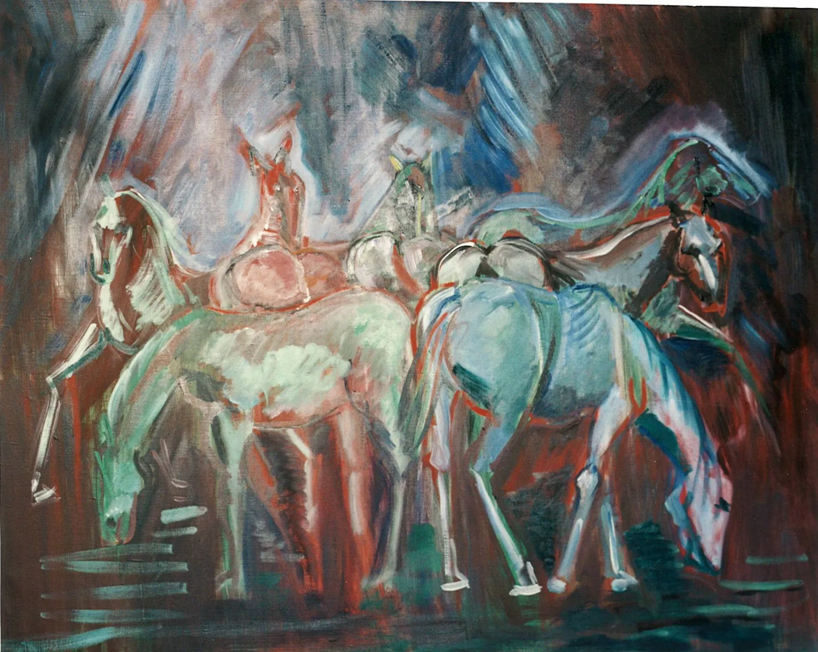 Martine Martine, Chevaux dans la nuit, 1997