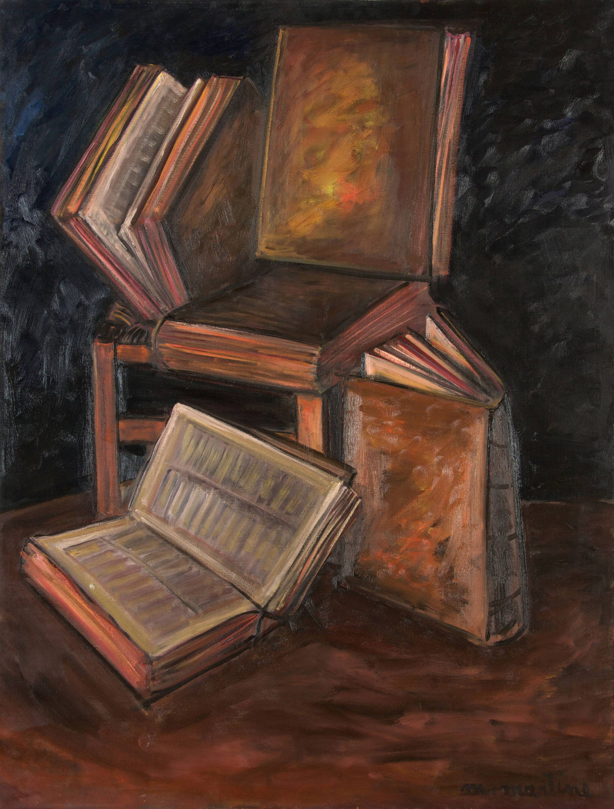 Martine Martine, Livres à la chaise, 1977