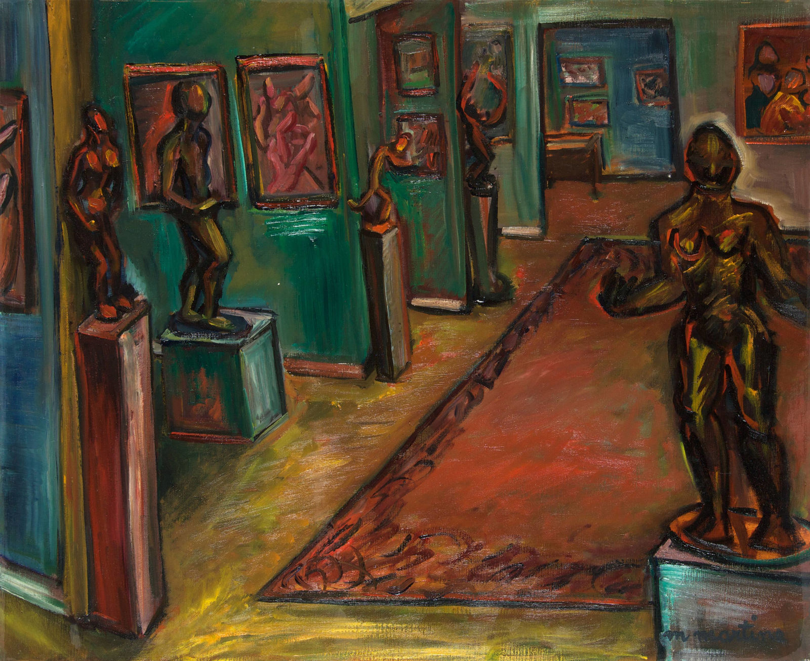 Martine Martine, Veille de vernissage, 1989