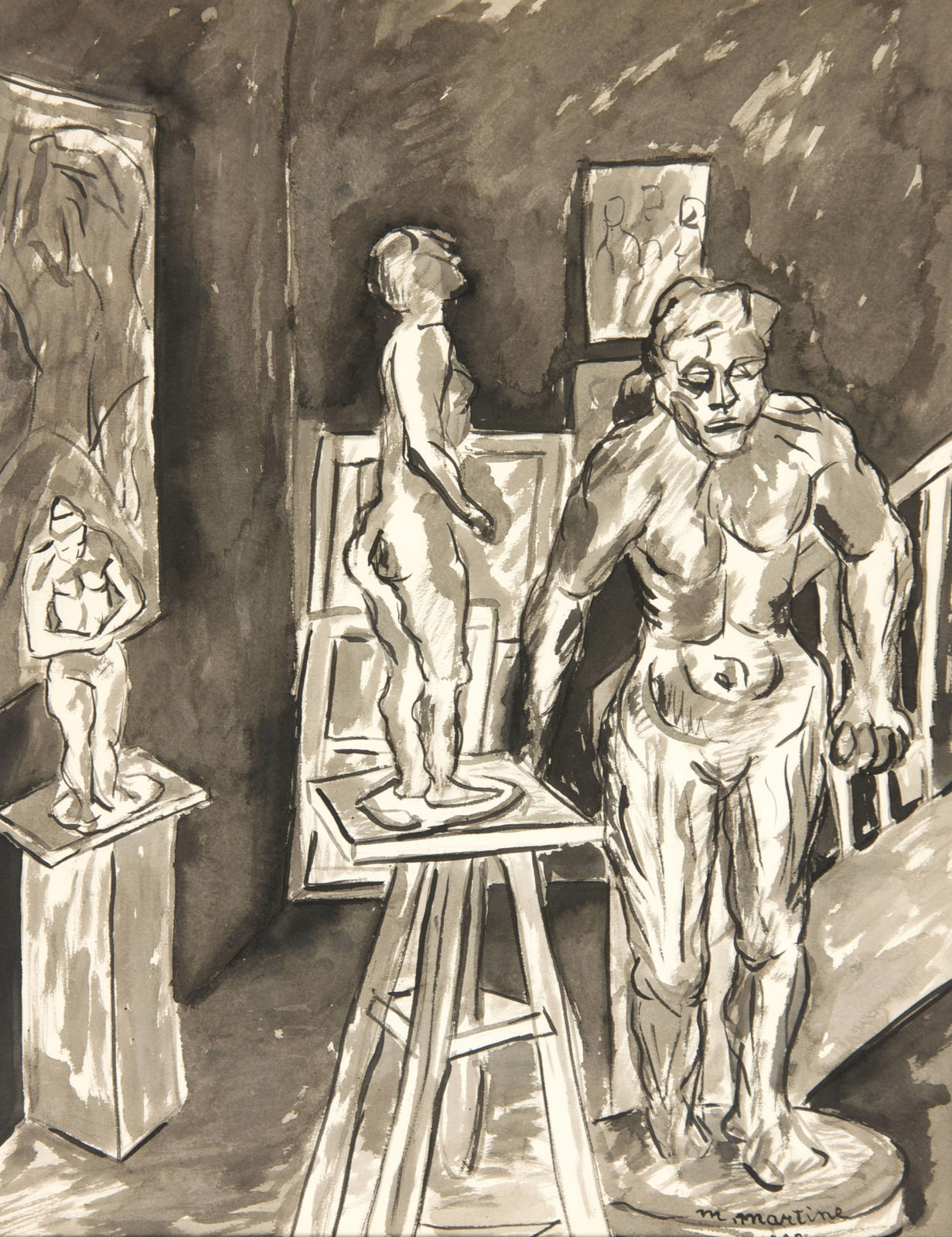 Martine Martine, La Fougue dans l'atelier, 1982