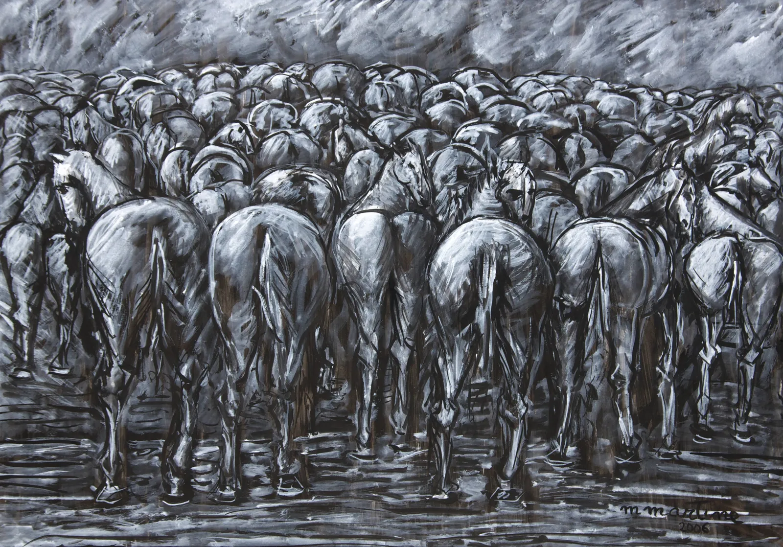 Martine Martine, Marée de chevaux, 2006