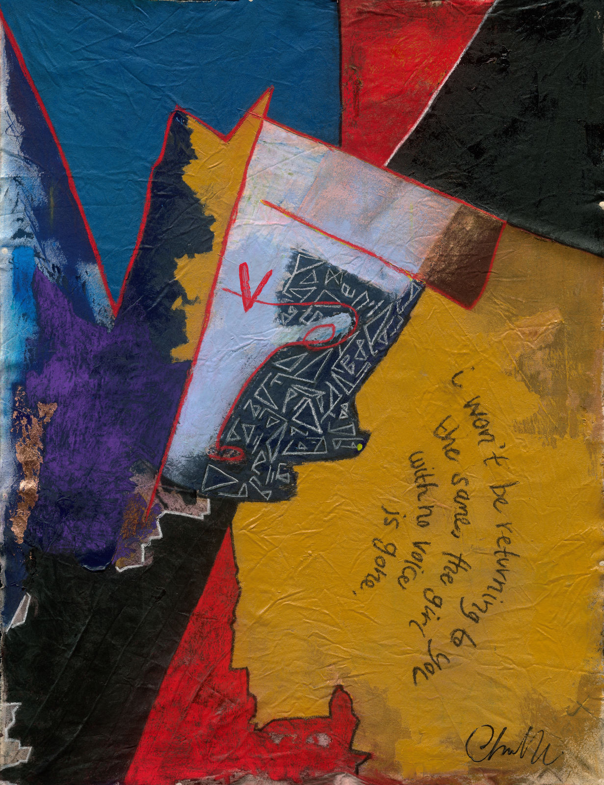 Chris White, That girl with no voice is gone, 2024