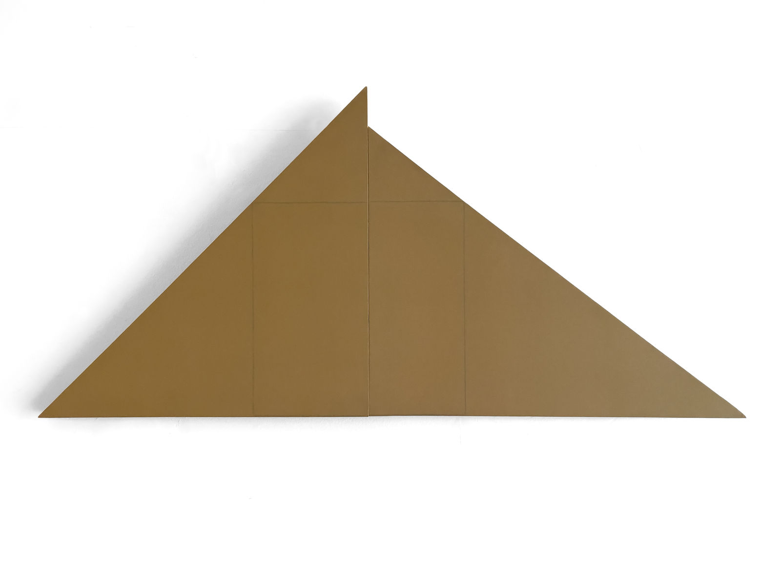 Robert Mangold, A Square Within Two Triangles, 1977