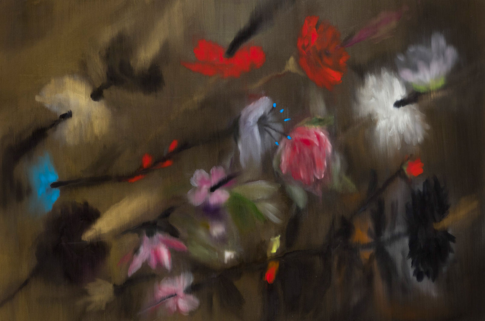 Ross Bleckner, Breathe Exhale Repeat, 2021