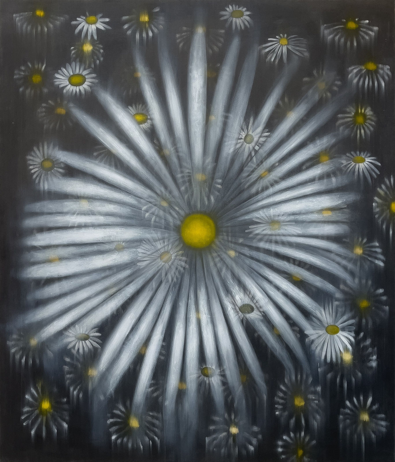 Ross Bleckner, Pushing Daisies, 1995