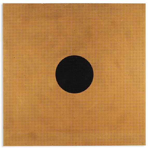 John Armleder, Schwarzer Punkt (Black dot), 1986