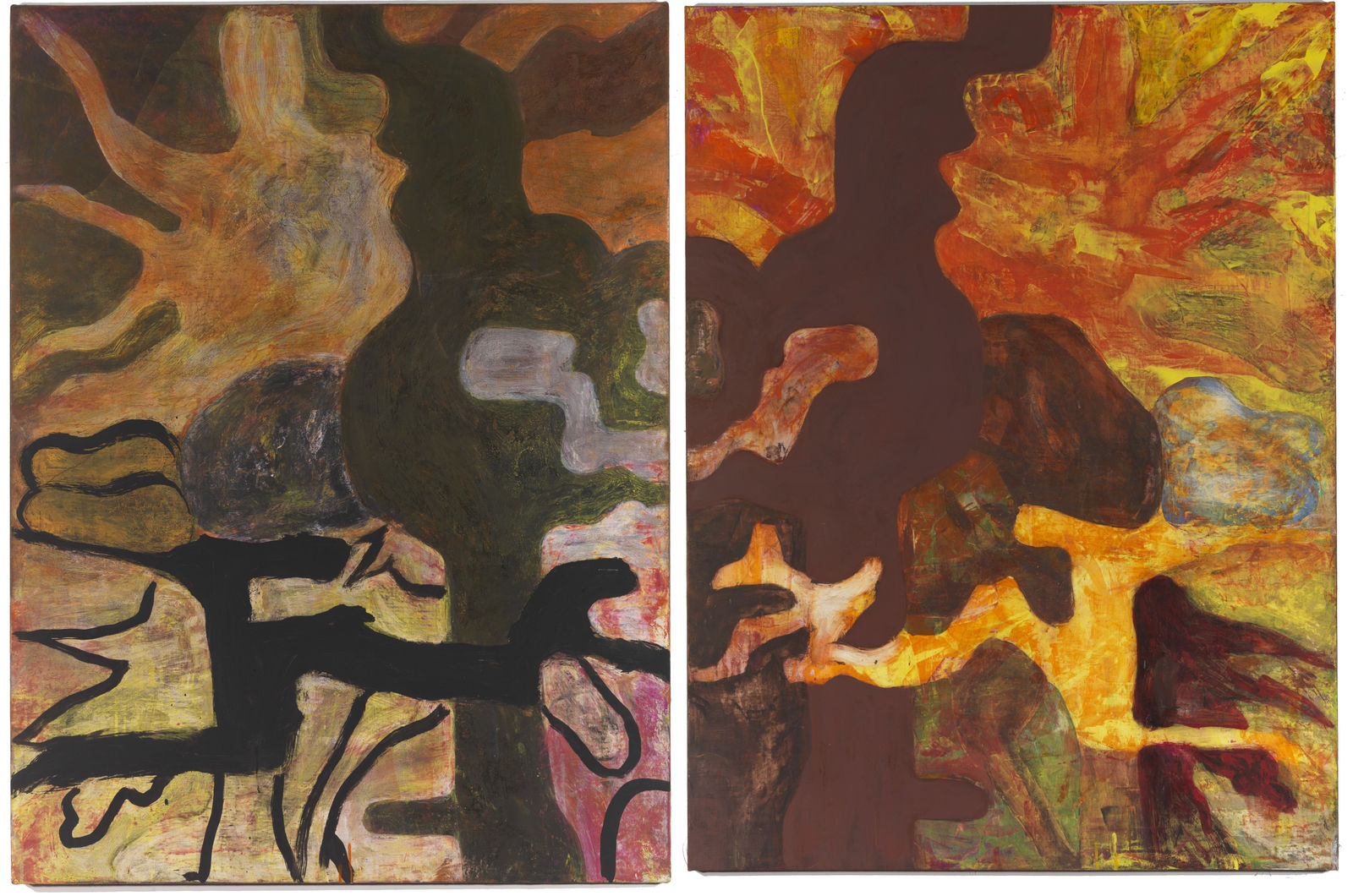 Bill Jensen, BOOK OF CH'U (diptych), 2011-12