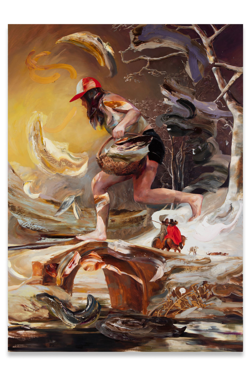 Jaclyn Conley, Runner on a Footbridge, 2024