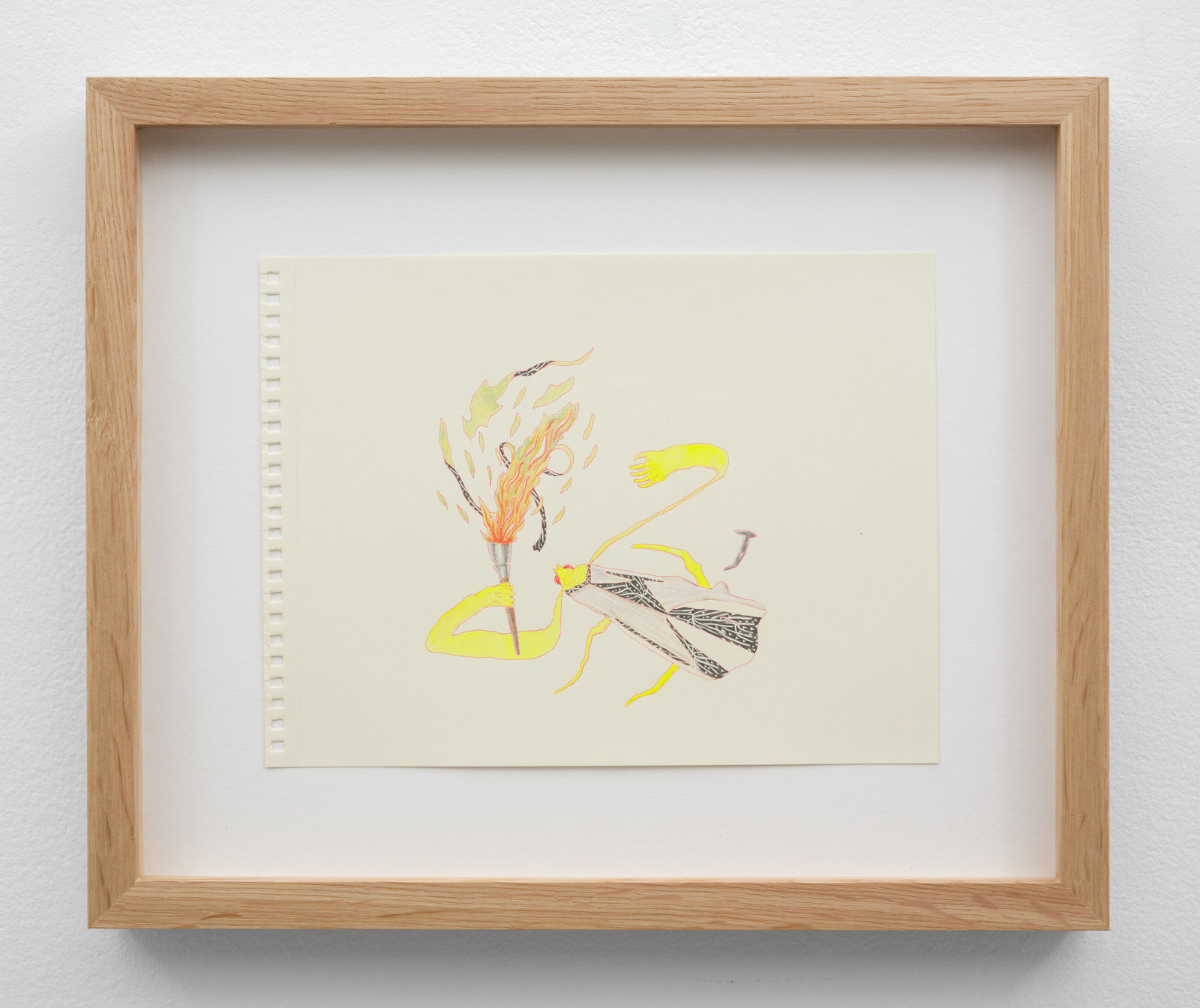 Joshua Drayzen, A Moth to a Flame, Wielding Its Own Torch (Antennae at Arms), 2024