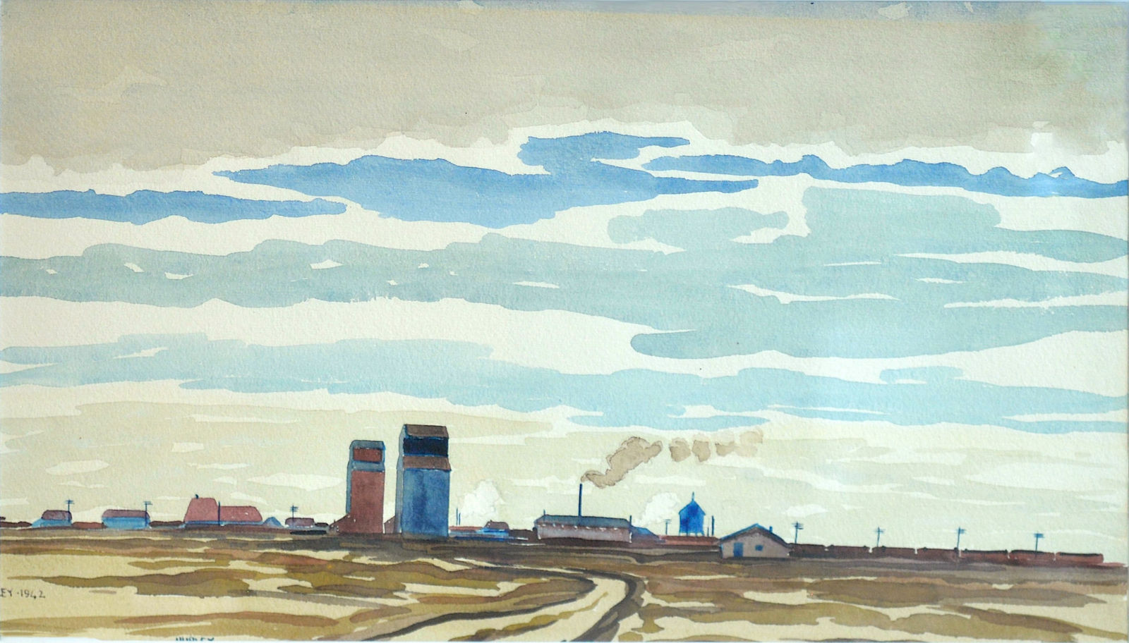 Robert Hurley, Country Landscape, 1942