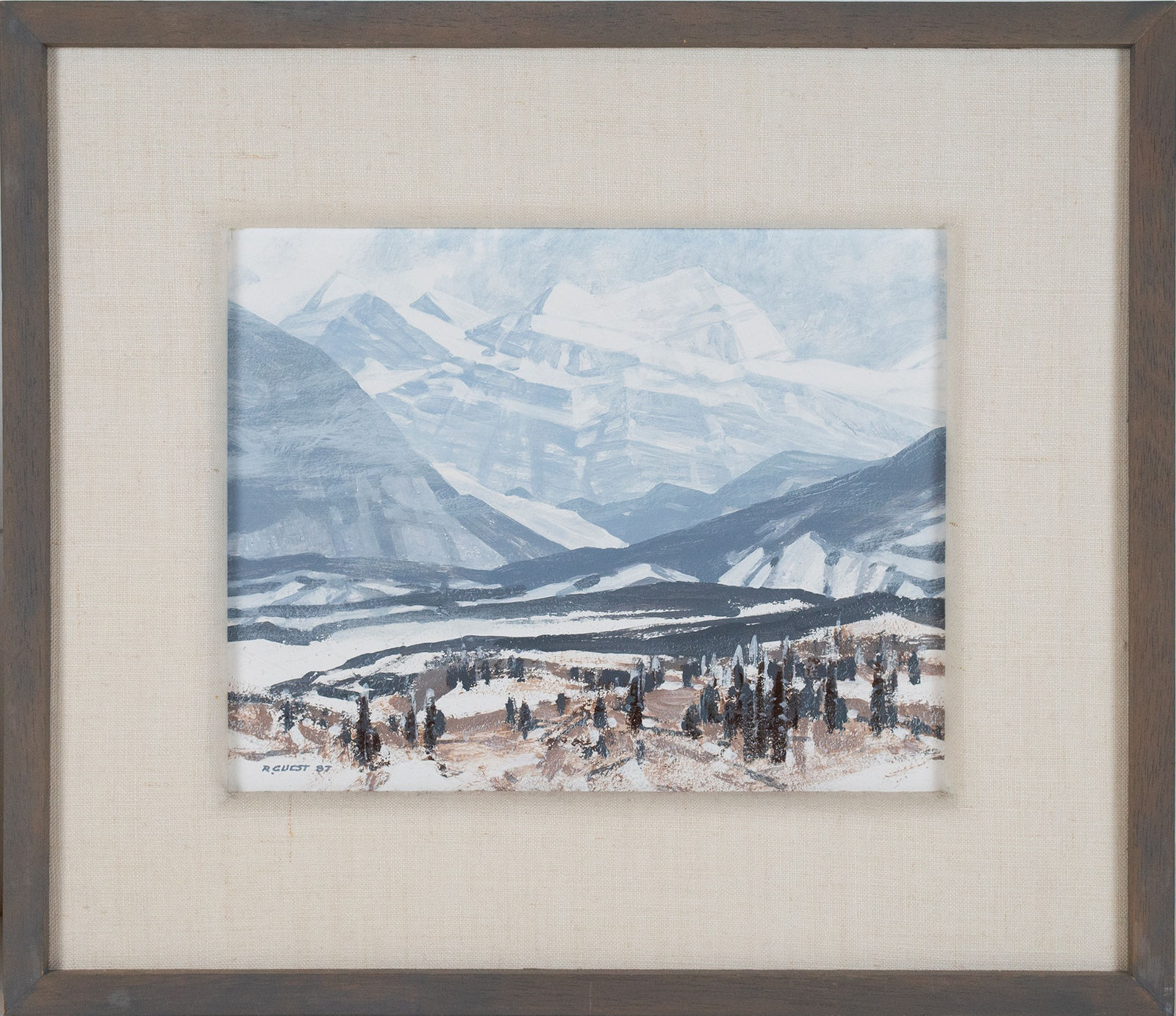 Robert Guest, Northern Rockies, Early Winter Series No. 16, 1987