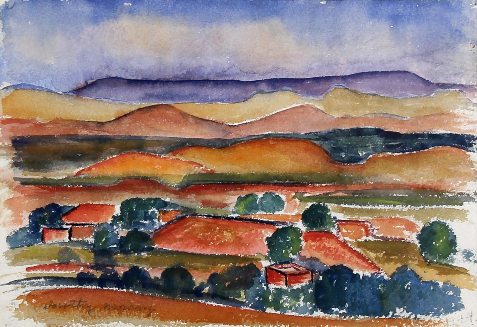 Dorothy Morang, Untitled (Landscape), 1944