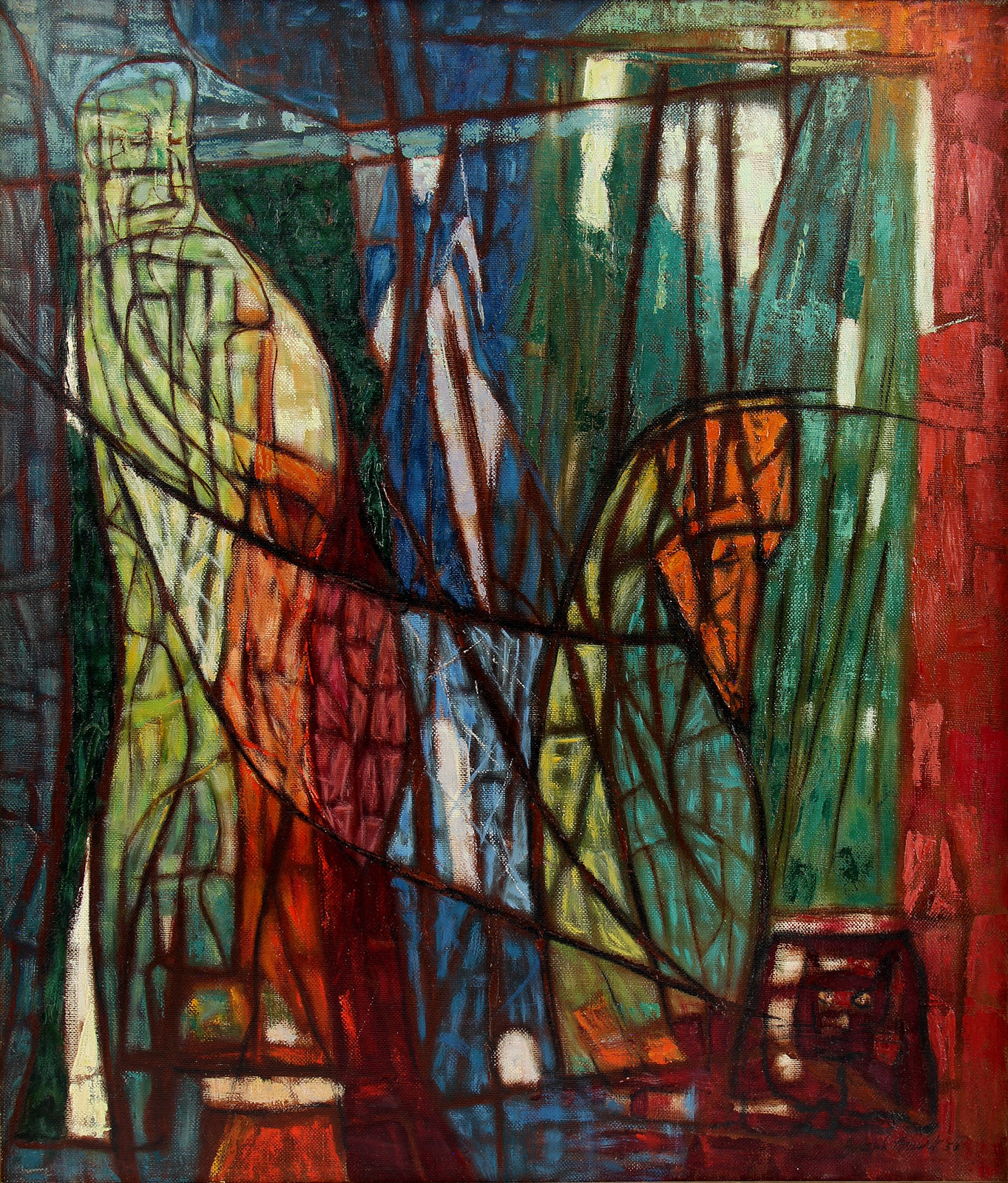 Joseph Meert, Man-Dog-Cat, 1953