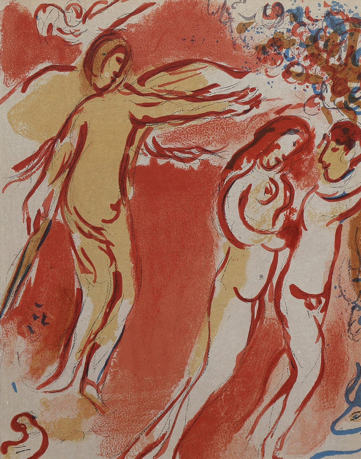 Marc Chagall, Adam et Éve chasses du Paradis Terrestre, 1960