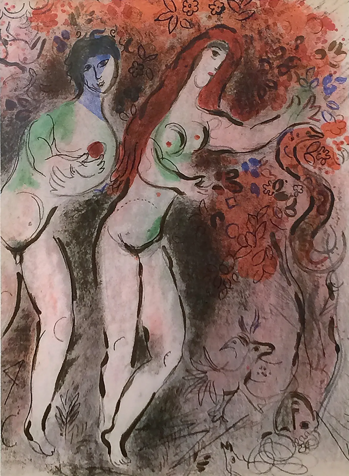 Marc Chagall, The Garden of Eden , 1960