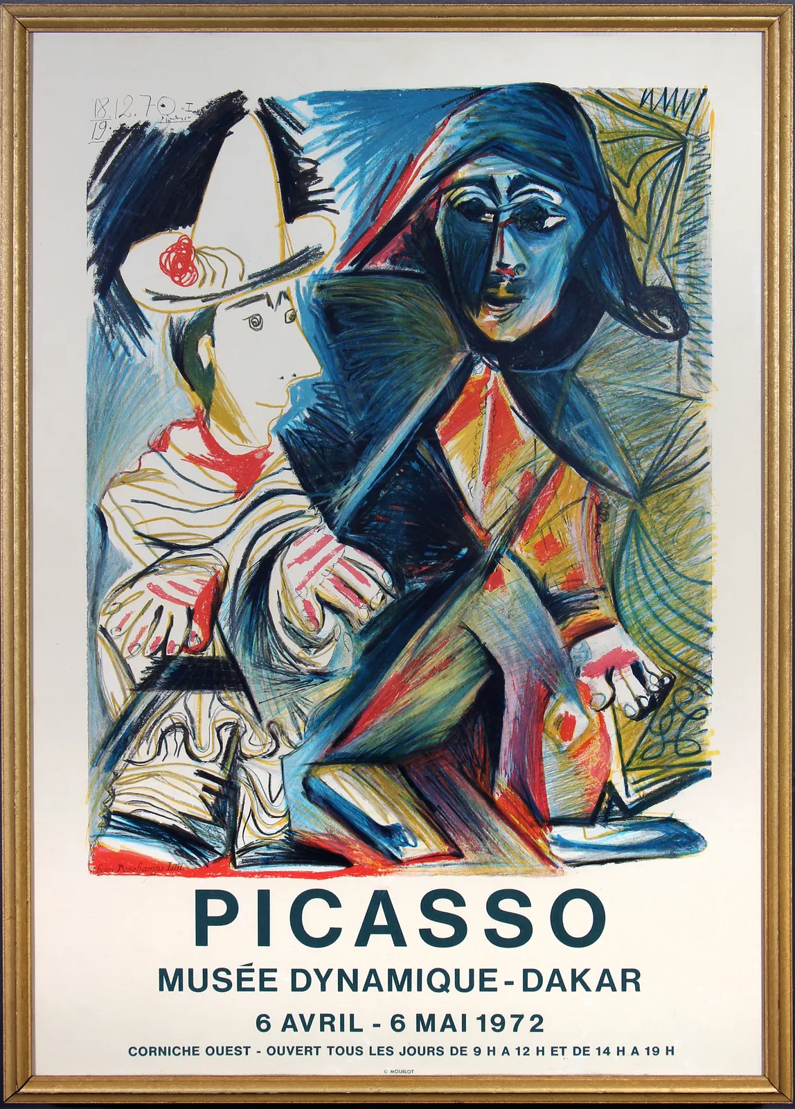 Pablo Picasso, Musee Dynamique Exhibition Poster, 1970
