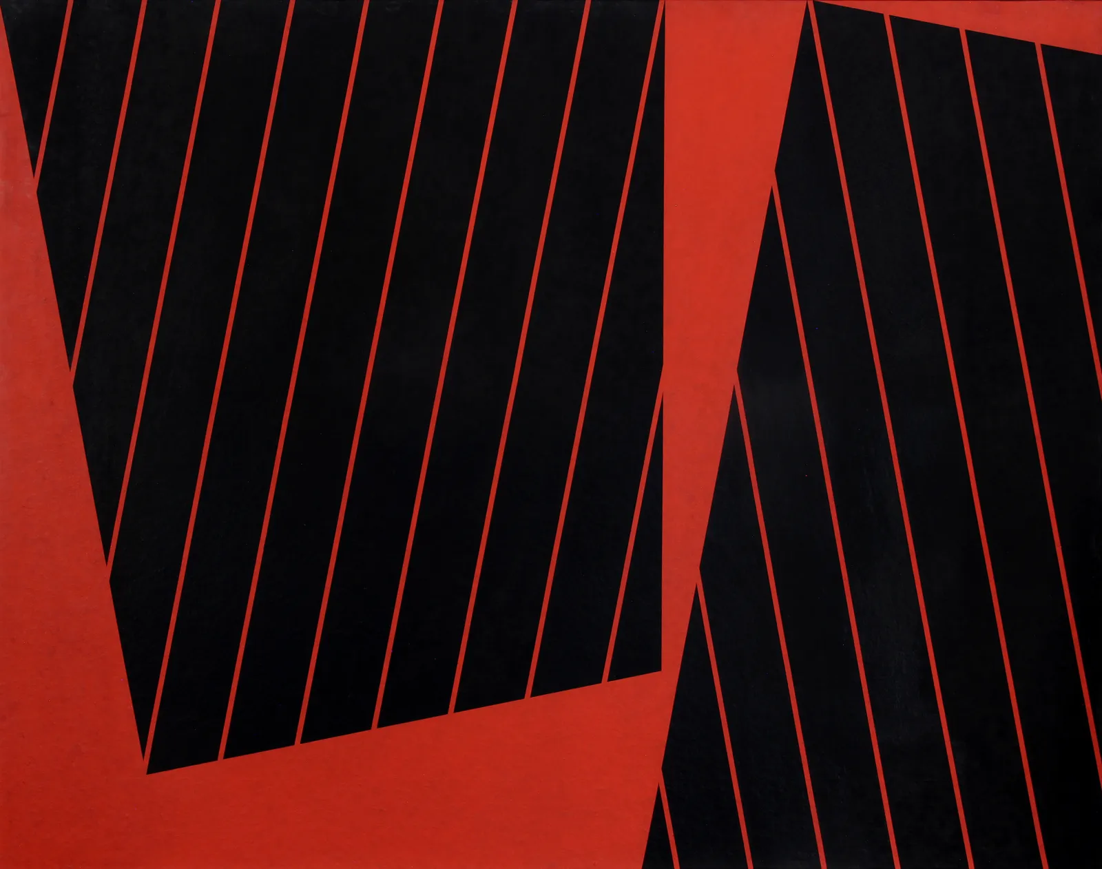 J. Jay McVicker, Untitled (Orange/Black), 1973