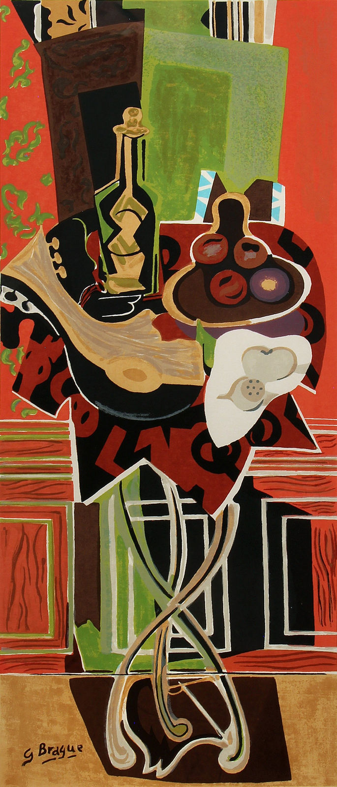 Georges Braque, Le Gueridon Rouge (The Red Table), 1952 | Matthews