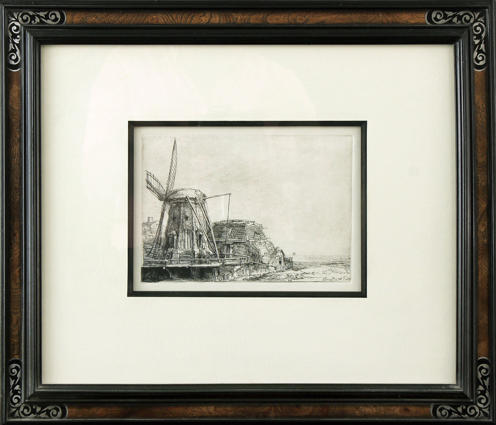 Rembrandt Hamenszoon van Rijn, The Windmill, 1641 (posthumous state)