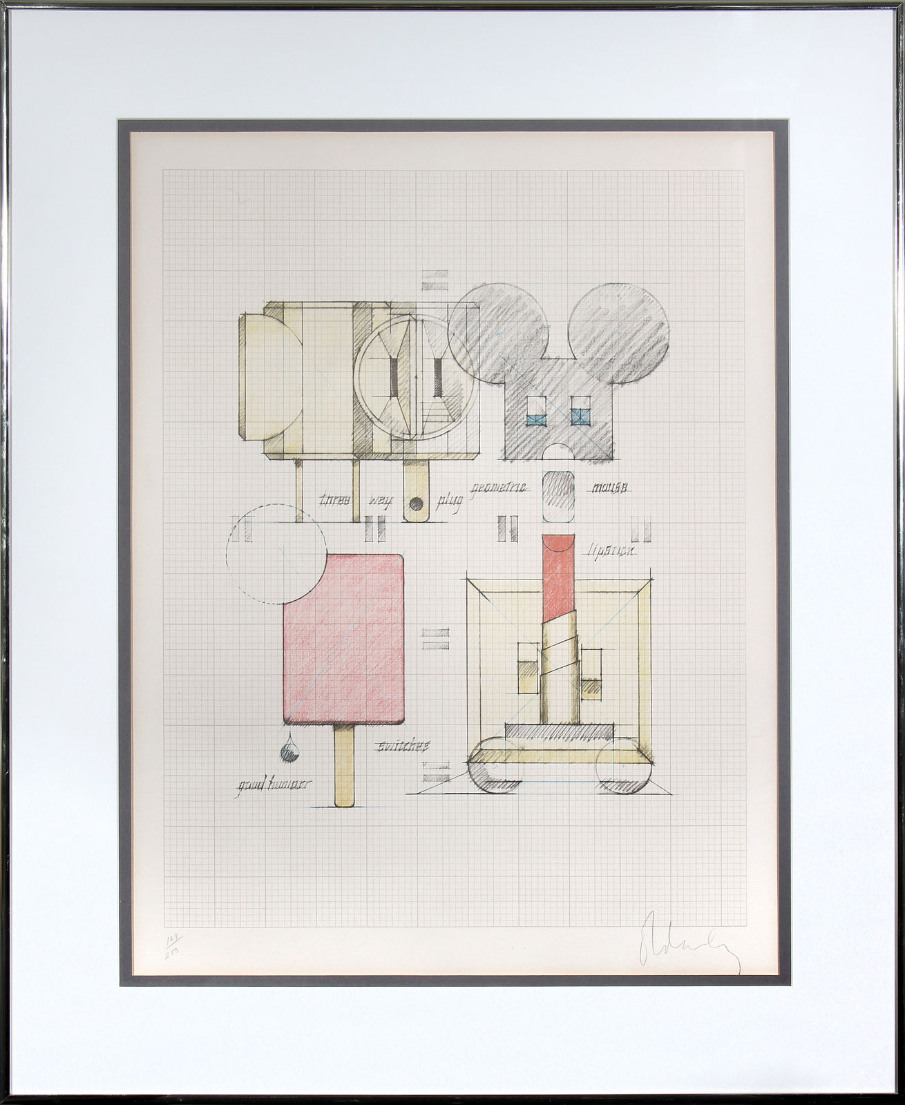 Claes Oldenburg, System of Iconography, 1970-71