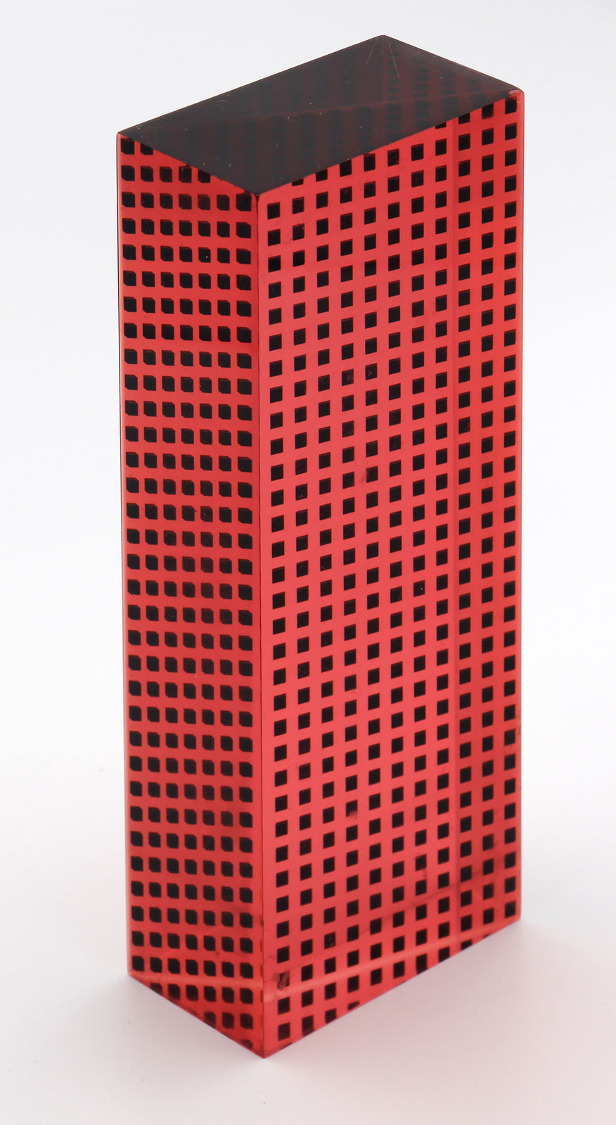 Vasa, Untitled (Red and Black Grid), 1981