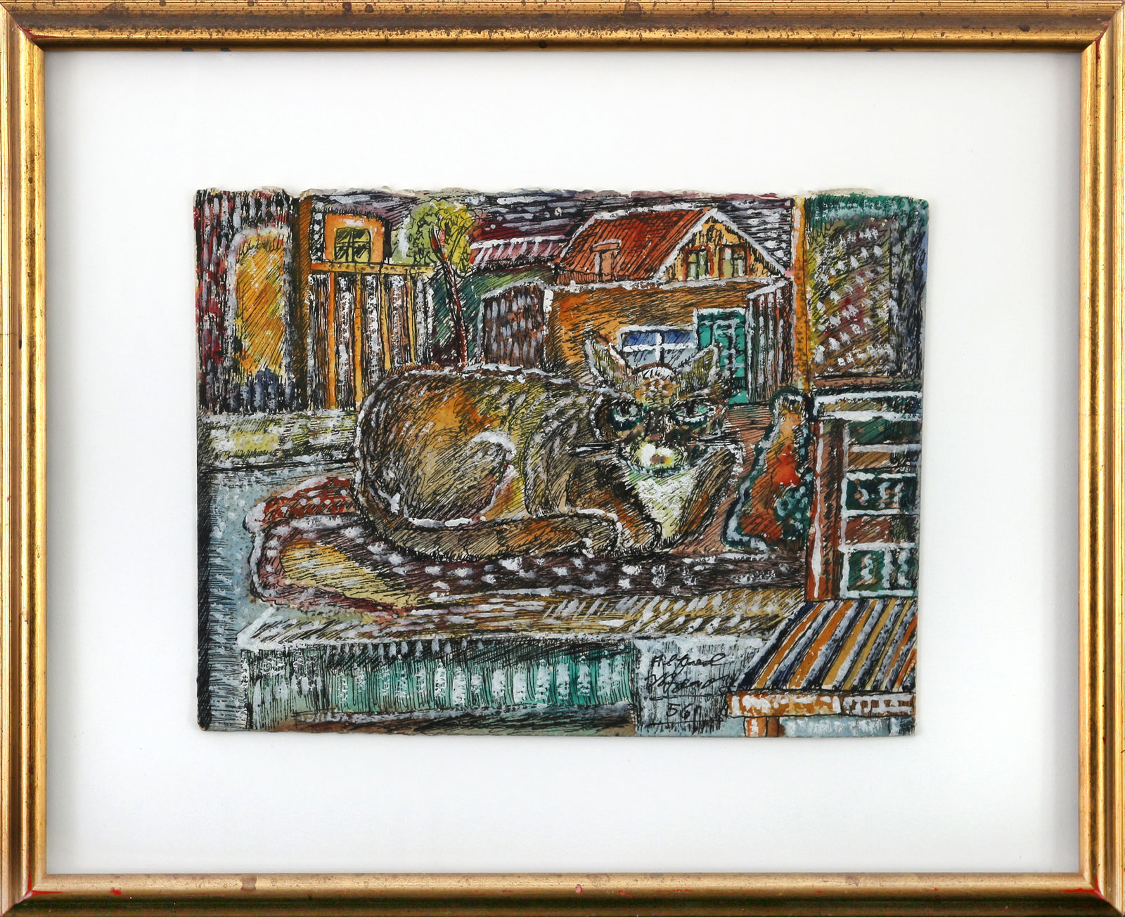 Alfred Morang, Cat in Studio, 1956