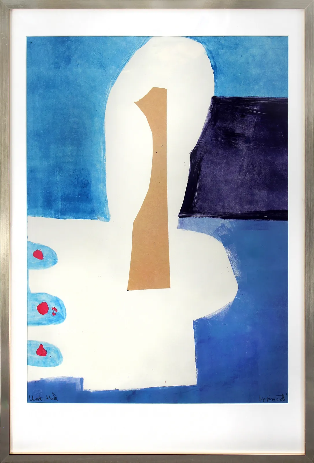 Janet Lippincott, Untitled (Blue, Ochre Abstract), n.d.