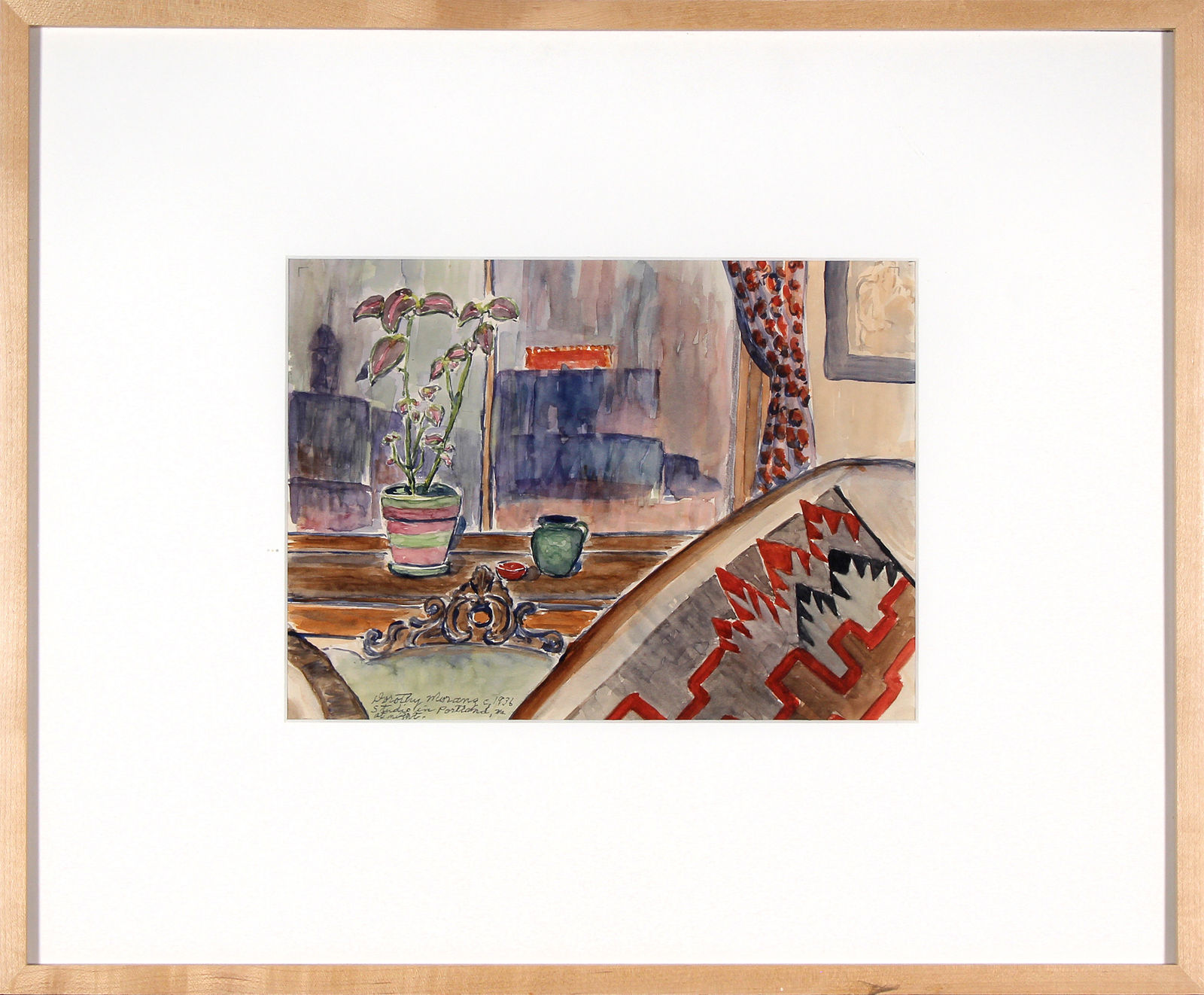 Dorothy Morang, Studio in Portland, Maine at Night, 1936