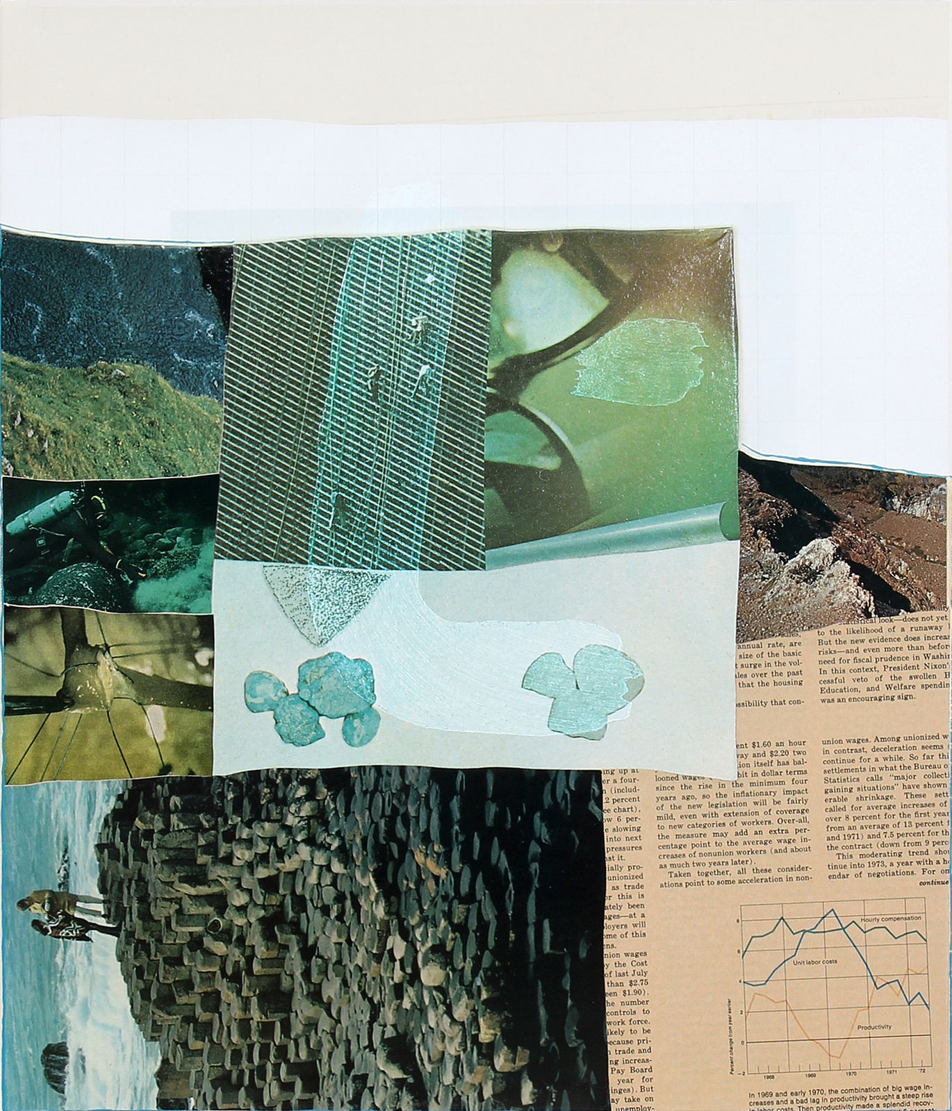 Robert Rauschenberg, Untitled (Rocks in Landscape), 1972