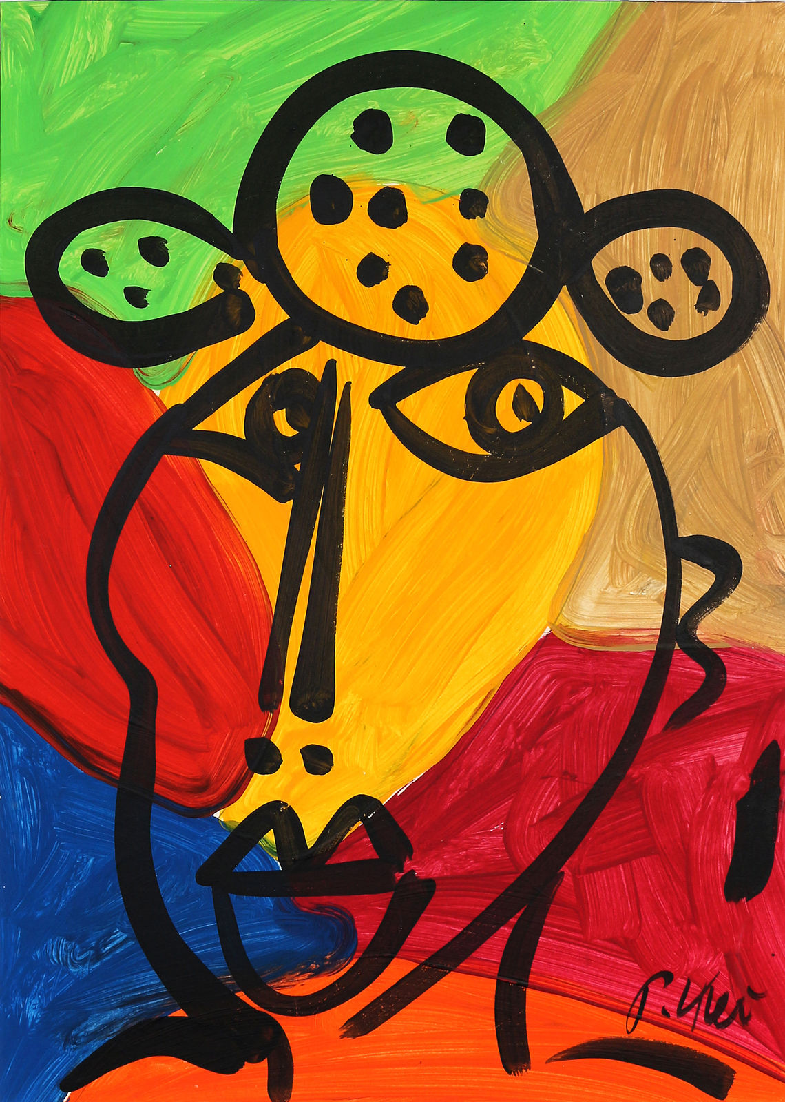 Peter Keil, Untitled (Abstract Face), n.d.