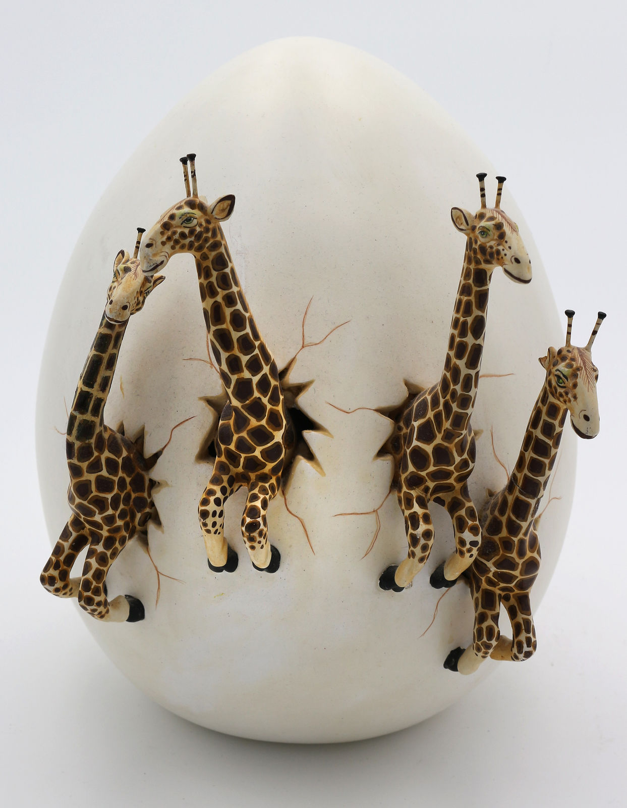 Unknown Artist, Giraffes and Egg, n.d.