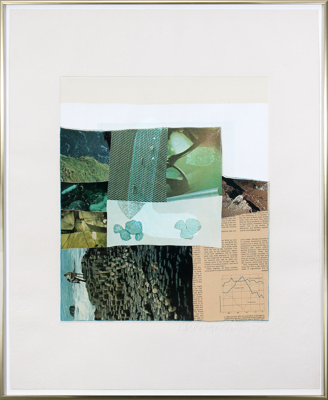 Robert Rauschenberg, Untitled (Rocks in Landscape), 1972