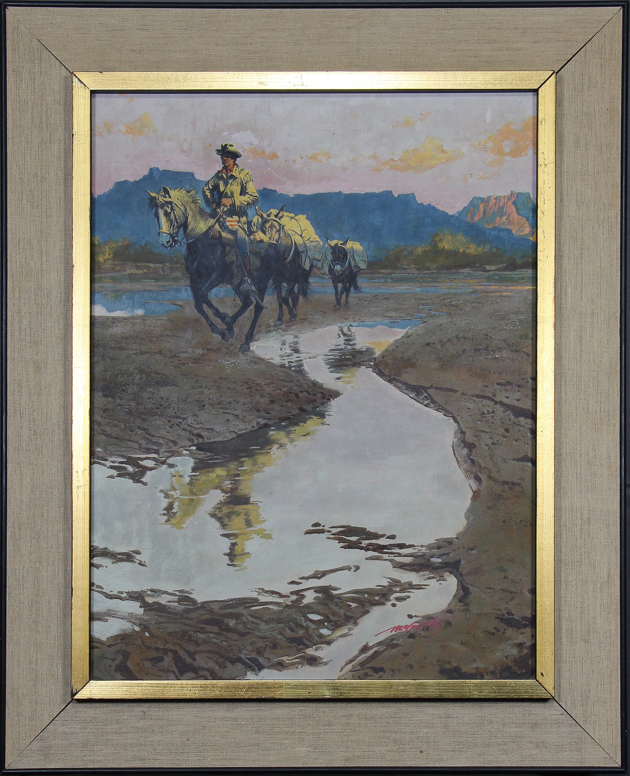 Frank McCarthy, Cowboy on the River, n.d.