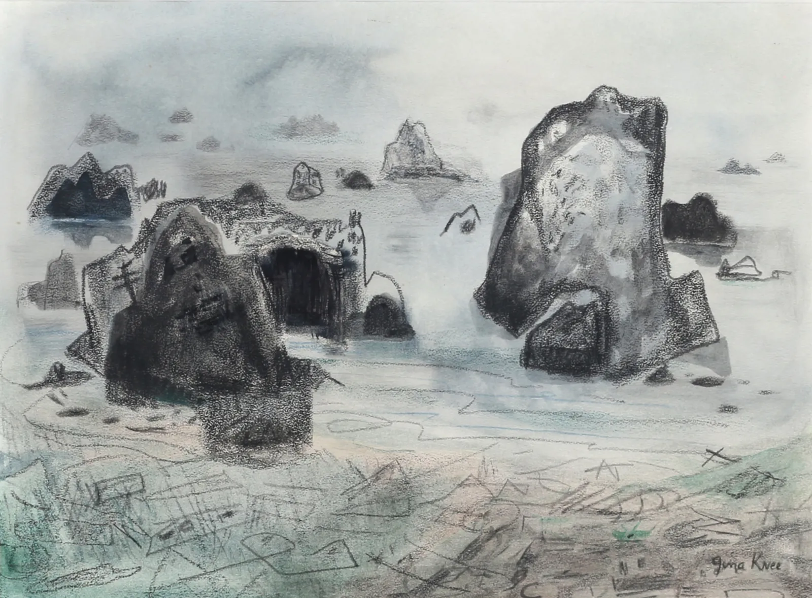 Gina Knee, Oregon Coast, 1954