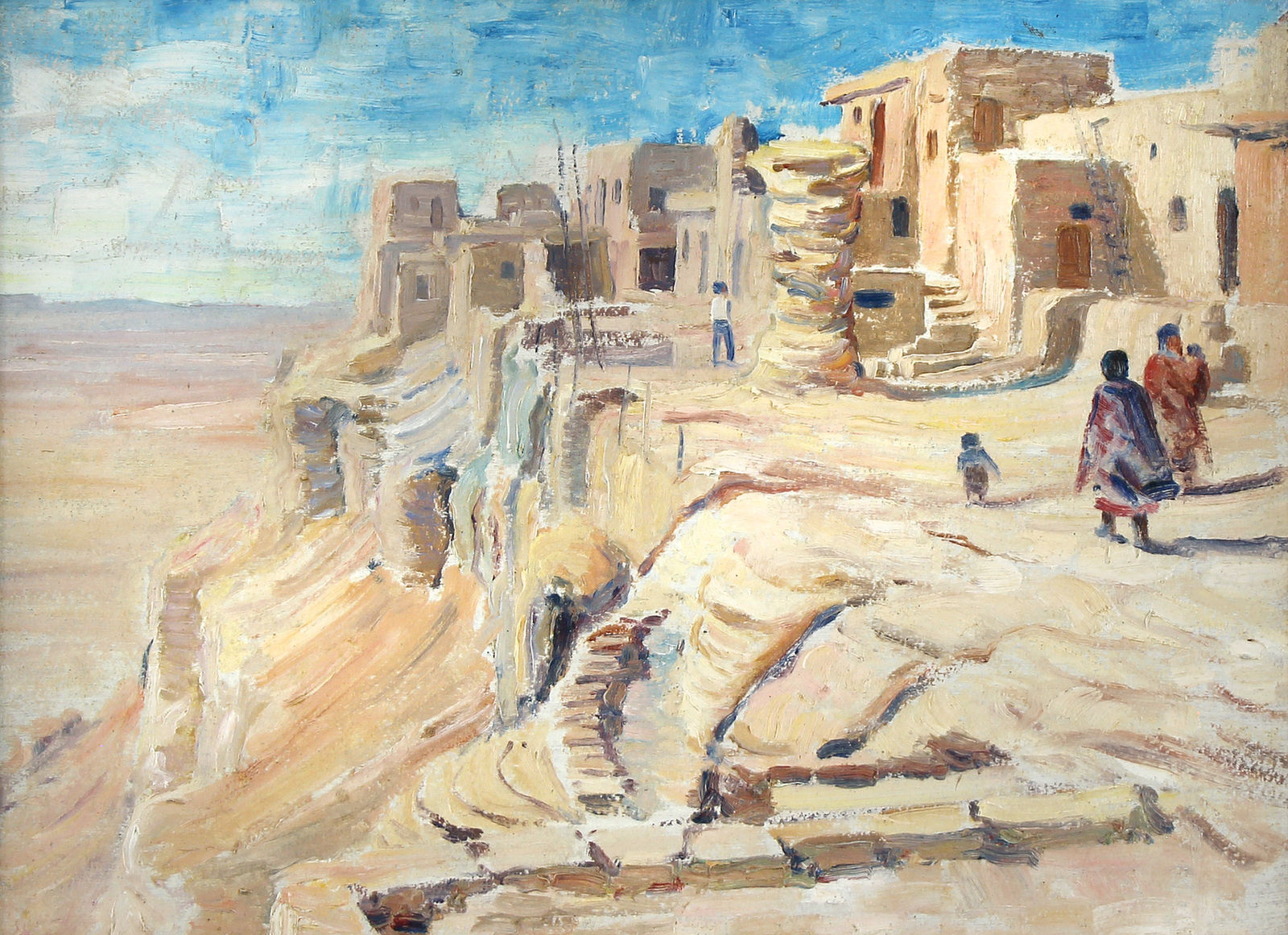 Carlos Vierra, Untitled (Pueblo Scene), n.d.