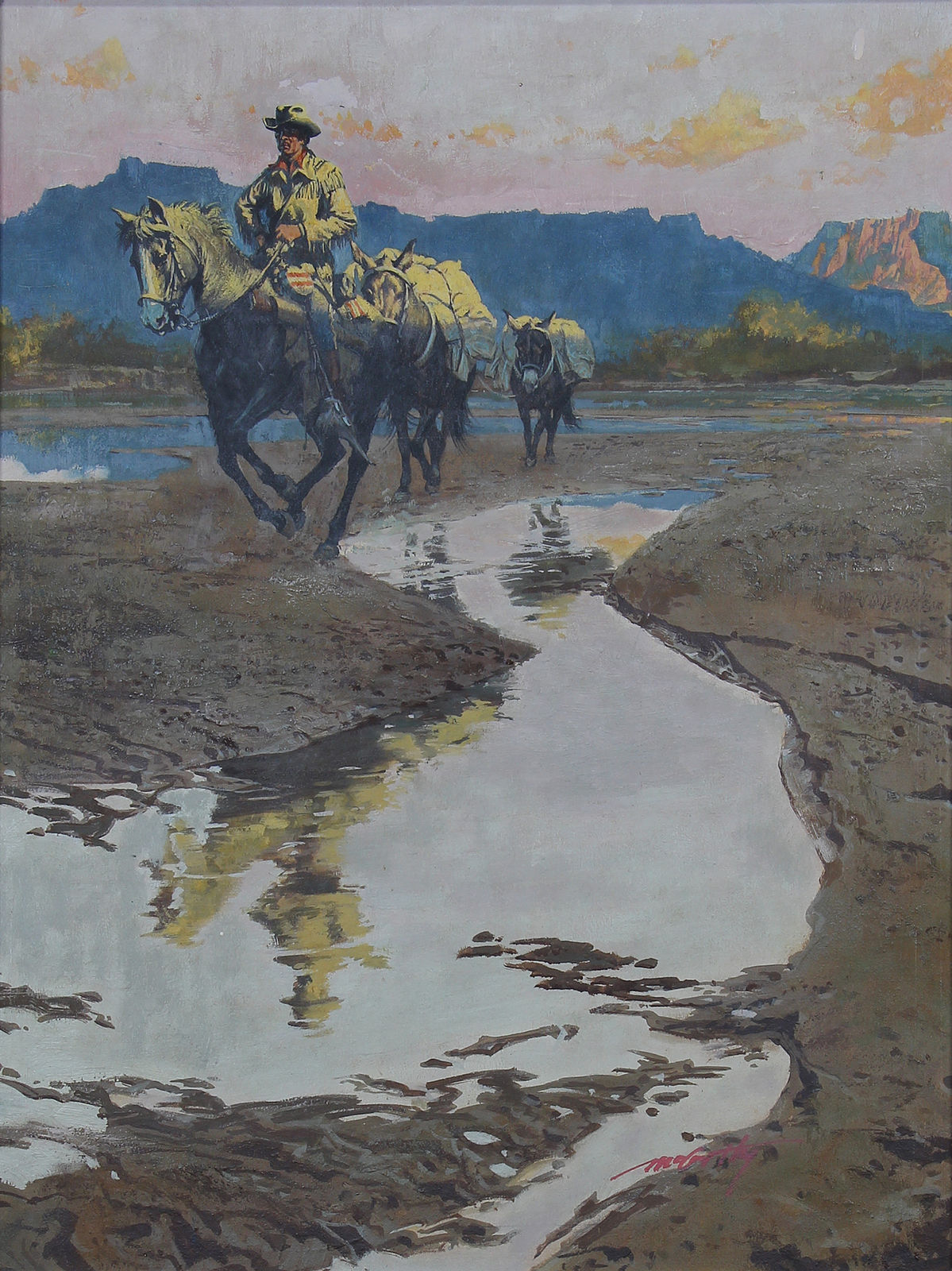 Frank McCarthy, Cowboy on the River, n.d.