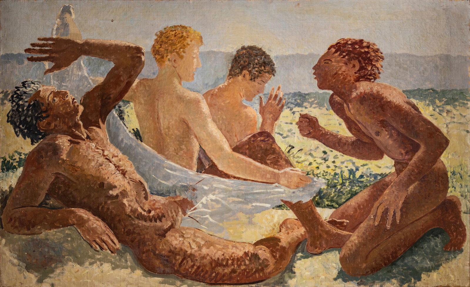 Giovanni Colacicchi, L'ebbrezza di Noè, 1955