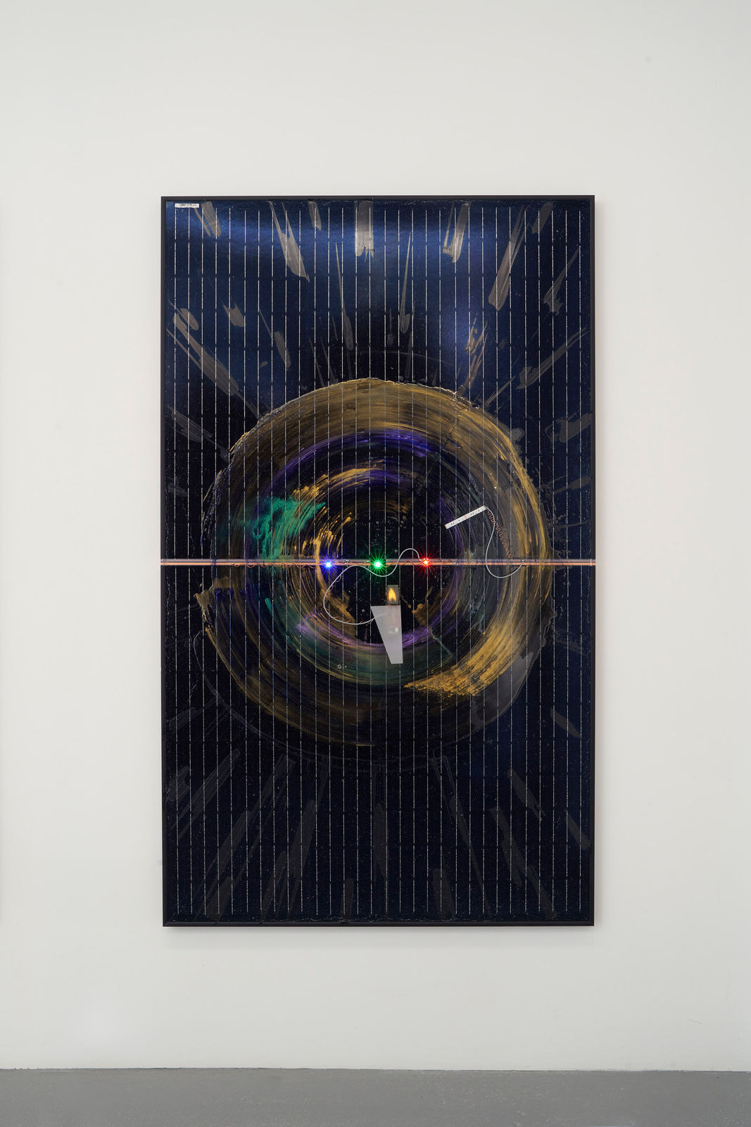 Haroon Mirza, Entangled and Separated (Solar Powered LED Circuit Composition 44), 2021