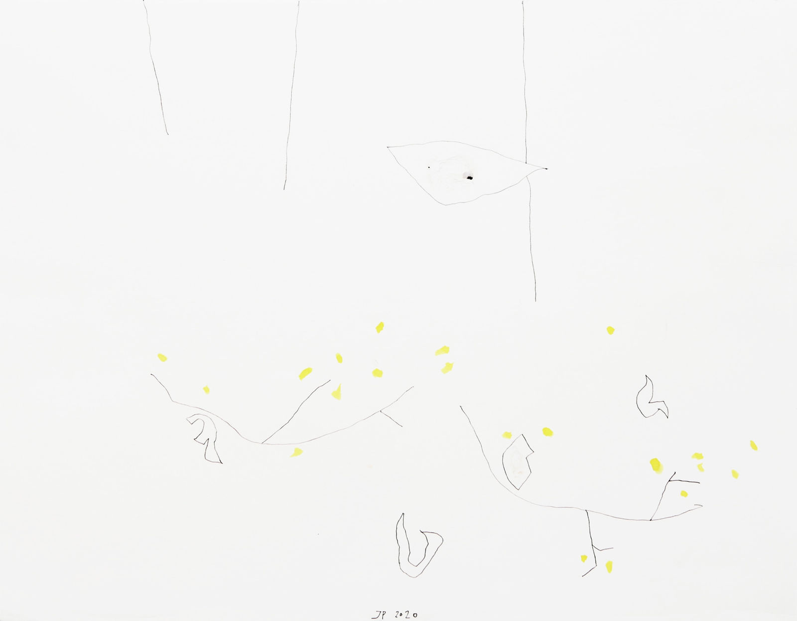 Jürgen Partenheimer, Quiet Dimness. 100 Poets #83a, John Clare, 2020