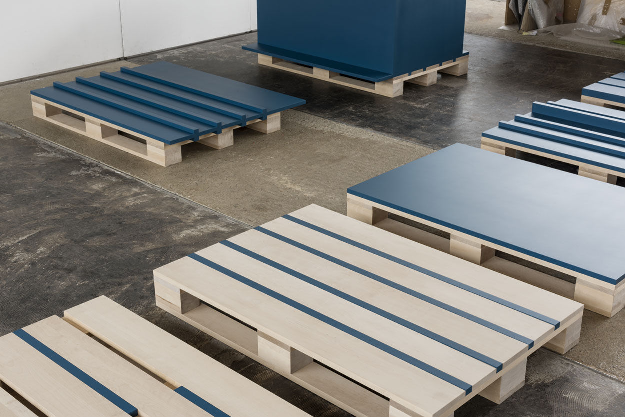 Sébastien de Ganay, Aluminium Sculpture on Pallet 1, 2017