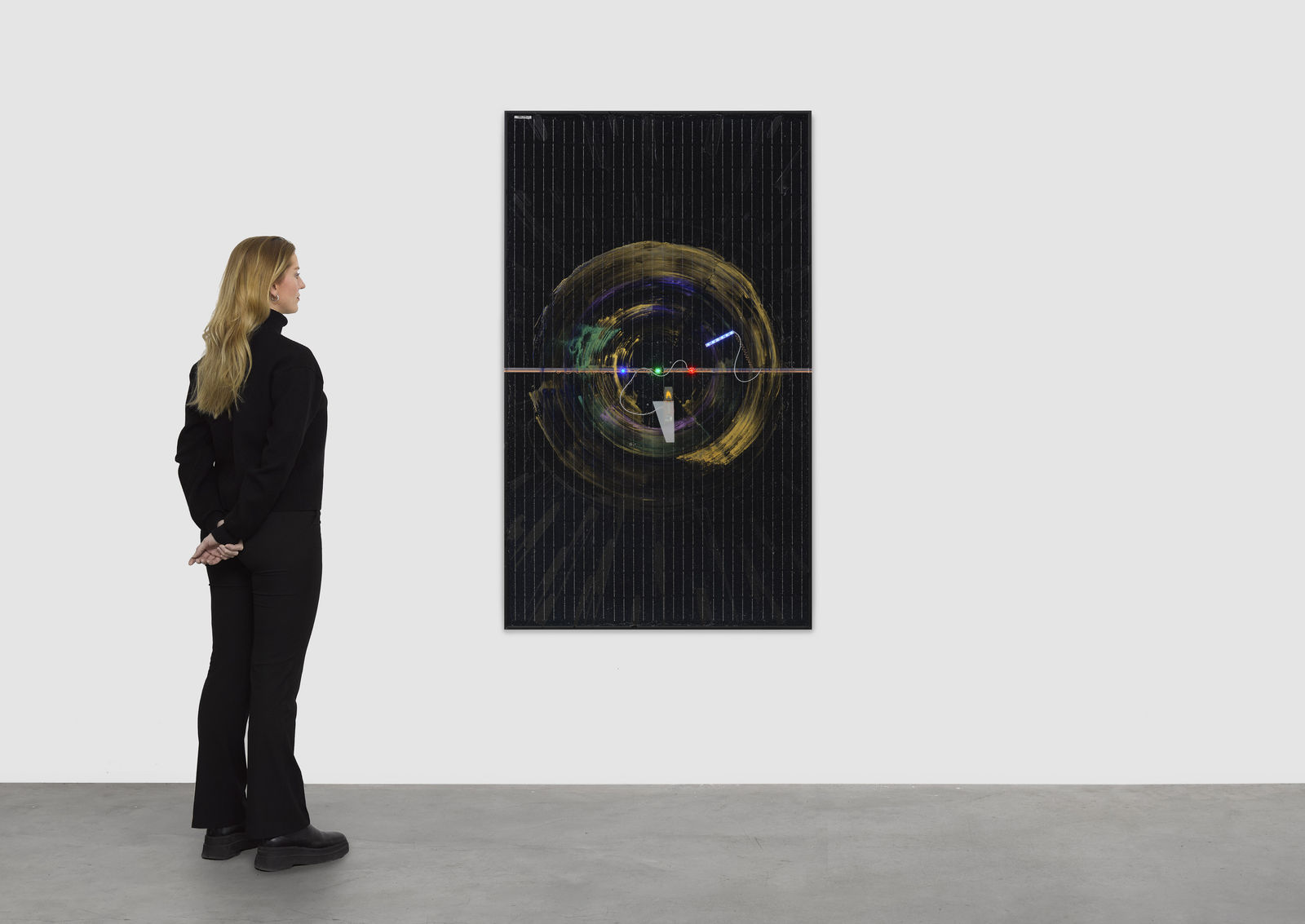 Haroon Mirza, Entangled and Separated (Solar Powered LED Circuit Composition 44), 2021