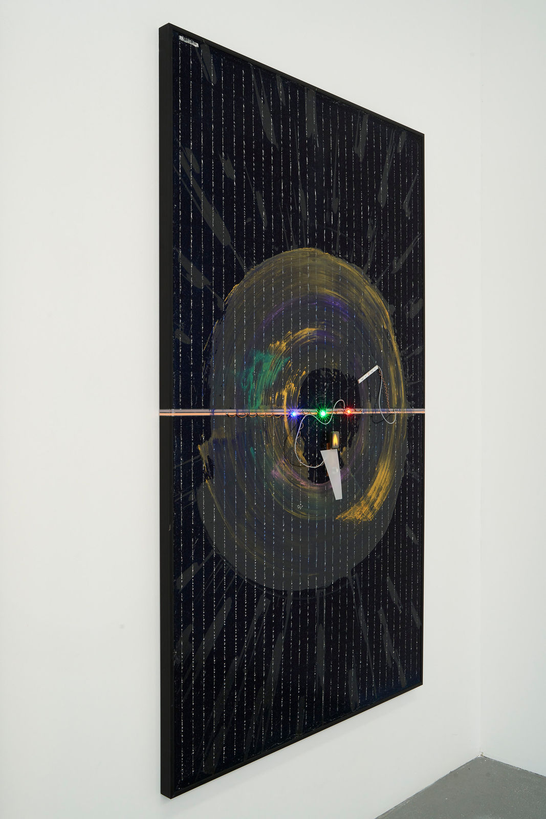 Haroon Mirza, Entangled and Separated (Solar Powered LED Circuit Composition 44), 2021