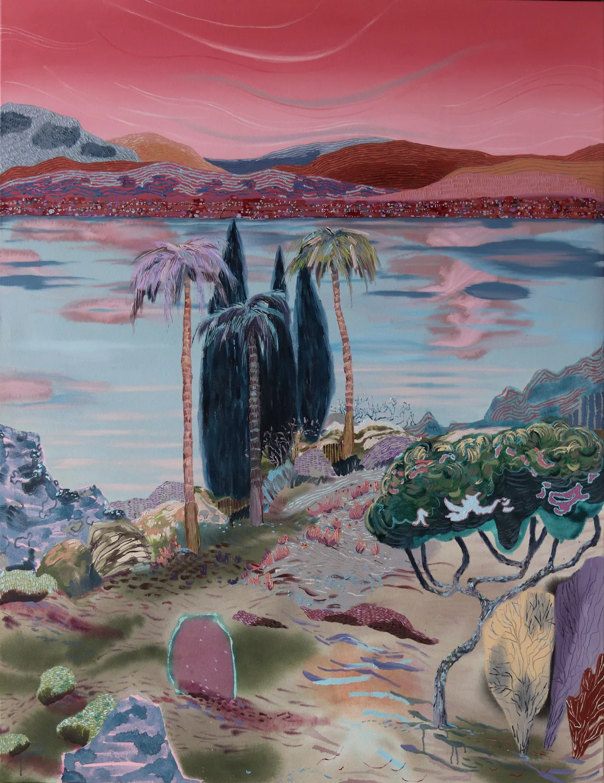 Melanie Daniel, Night Drifts Across the Bay, 2025