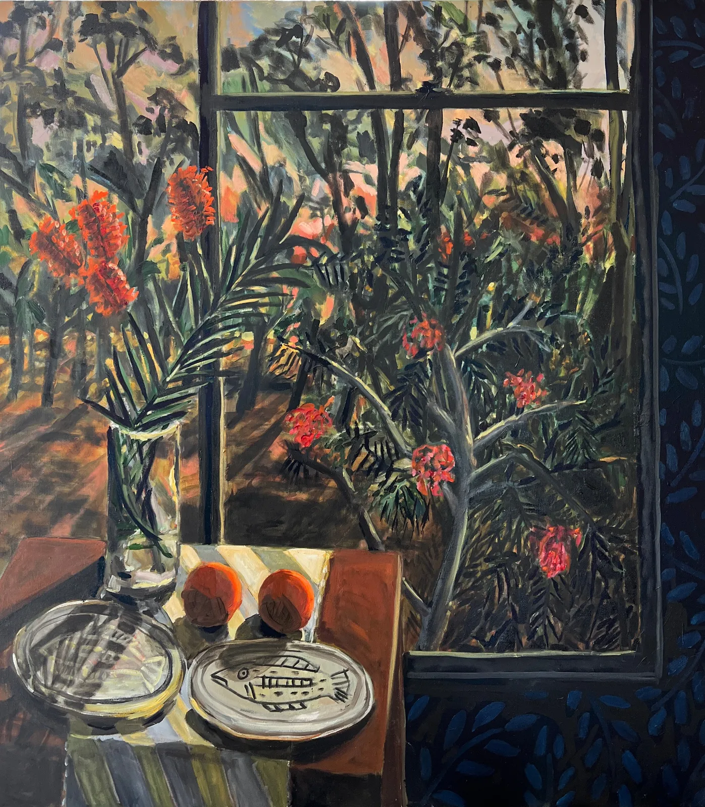 Kate Nielsen, Studio View at Dusk, 2024