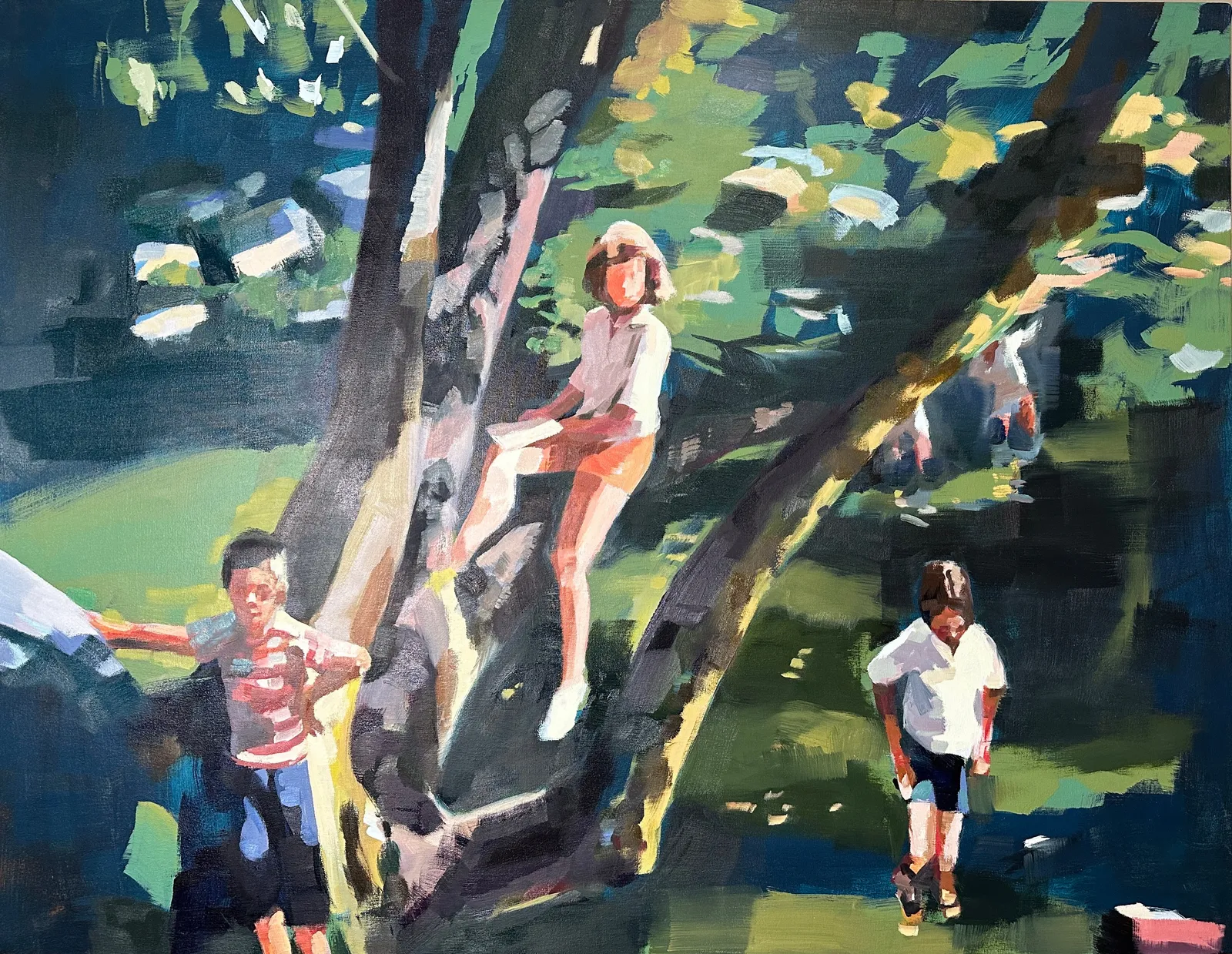 Kirsten Tradowsky, Tree Climbers, 2024