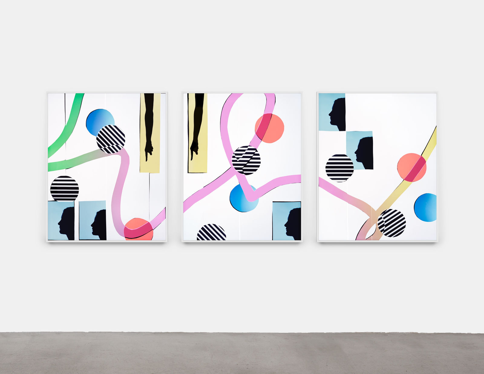 Hannah Whitaker, We Us and That (triptych), 2020