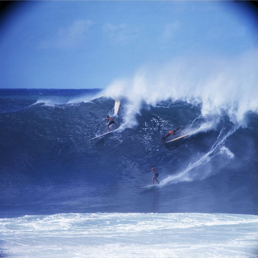 LeRoy Grannis, Ron Newman, Unknown, Ponce Rosa, Waimea Bay, 1966
