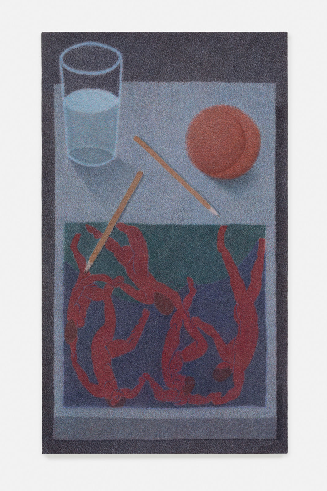 Johnny Izatt-Lowry, Still life on a book, 2023