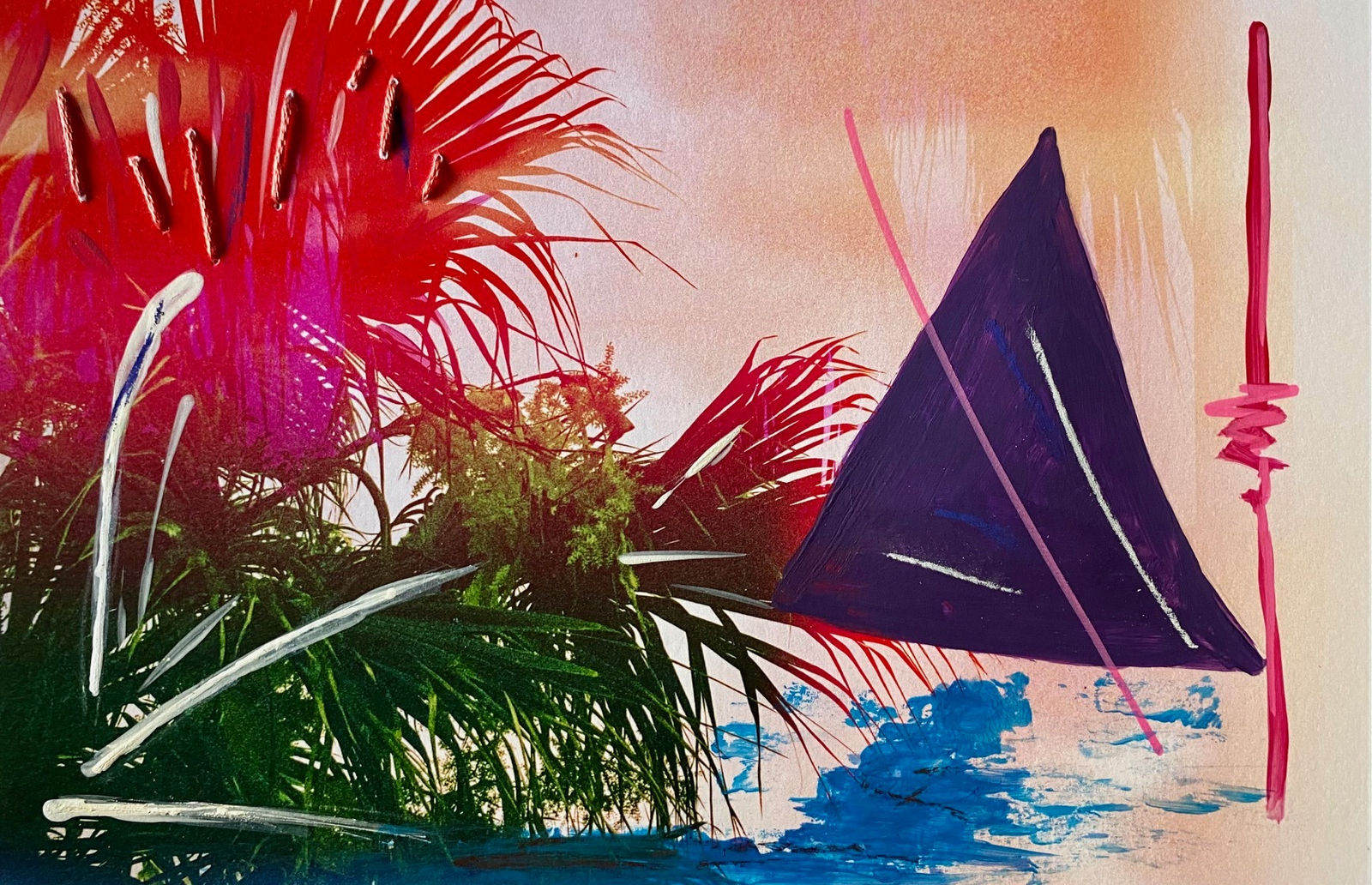 Malika Sqalli, Palm abstraction, 2023